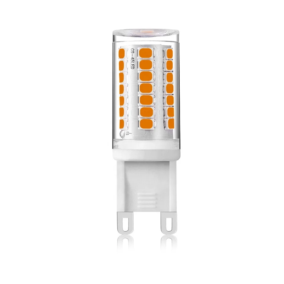 AC110V 220V LED G9 Bulb No Flicker 45LEDS 2835SMD 3W LED Lamp Ceramic Holder Lights Chandelier Lights Lighting