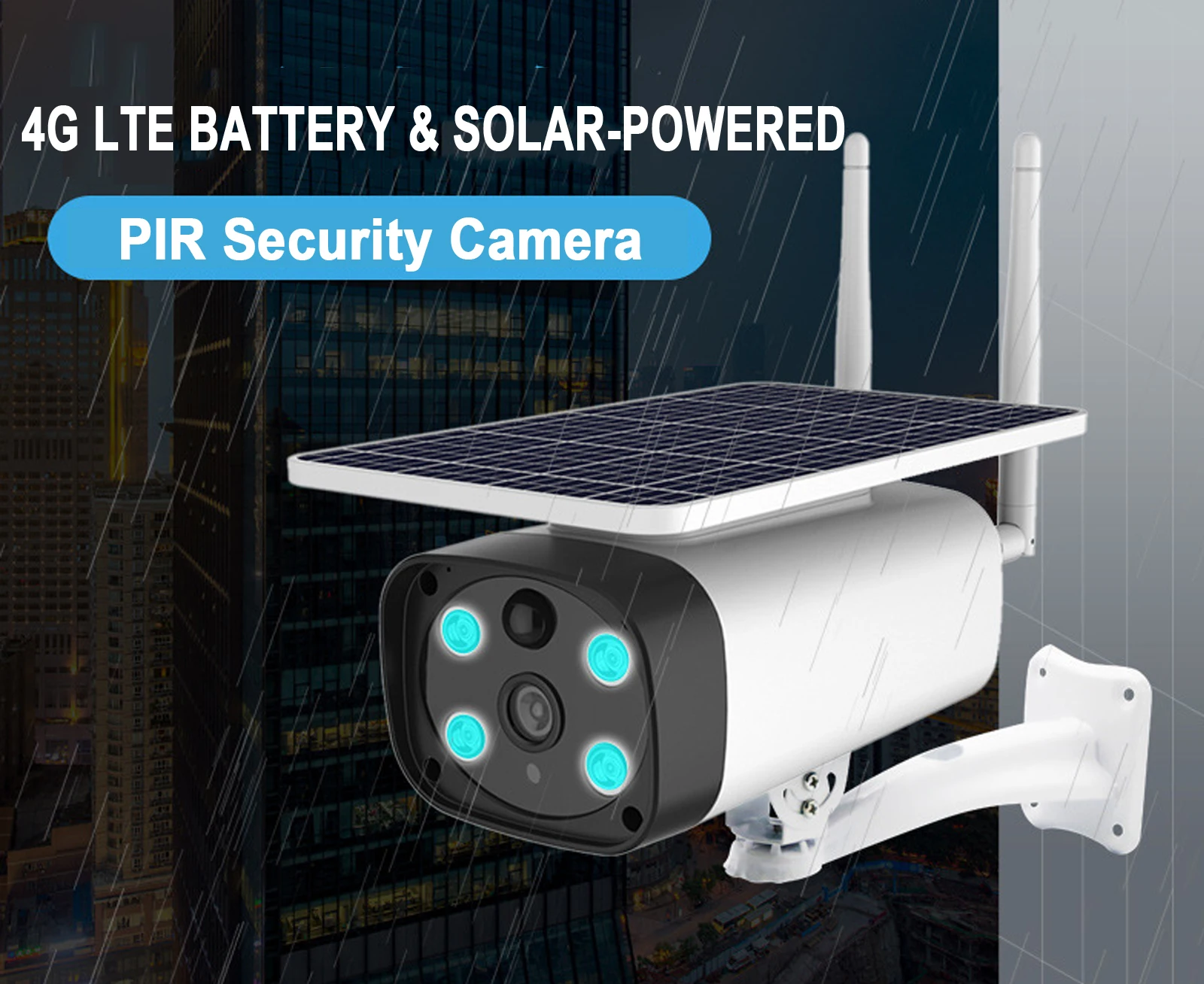 Tuya Security Camera Solar CCTV Video Surveillance Camera 4G Sim Bullet Wireless IP Camera Battery Outdoor Cam