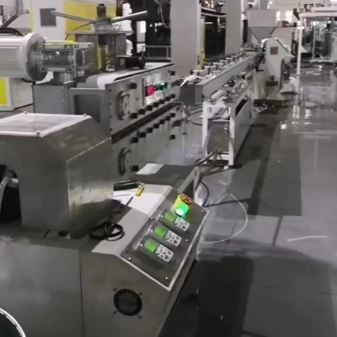 Plastic PE Spiral Wrap Sleeve pipe PE Protection Guard Hydraulic Spiral Hose Protector Pipe Extrusion Making Machine Line