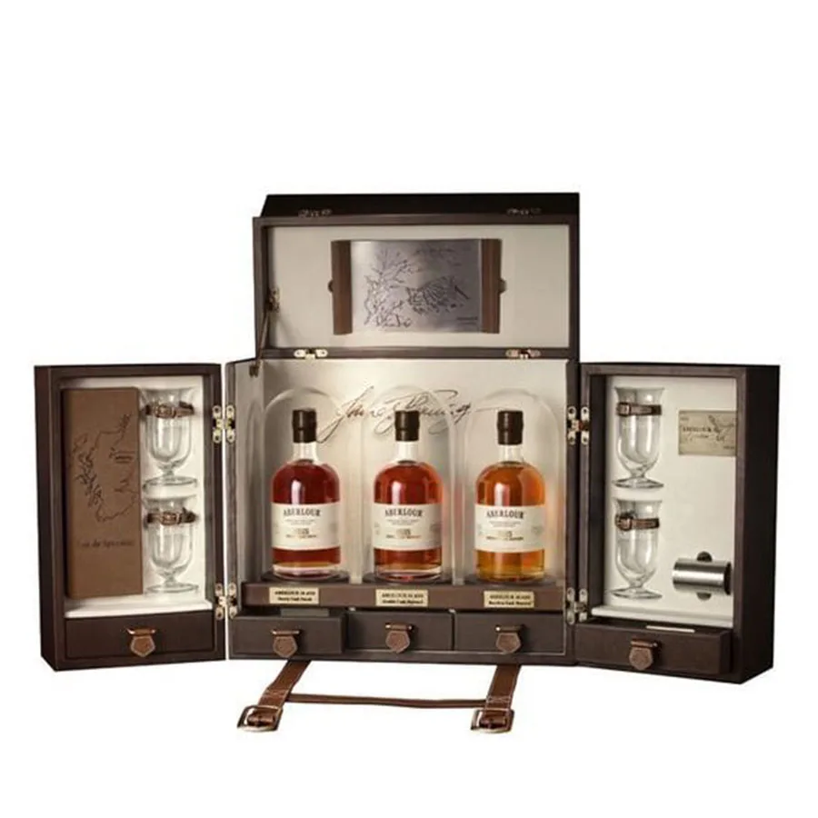 Индивидуальный кожаный багажник пустой Многофункциональный Высококачественный бокс для вина шампанское виски стеклянная Подарочная коробка с замком