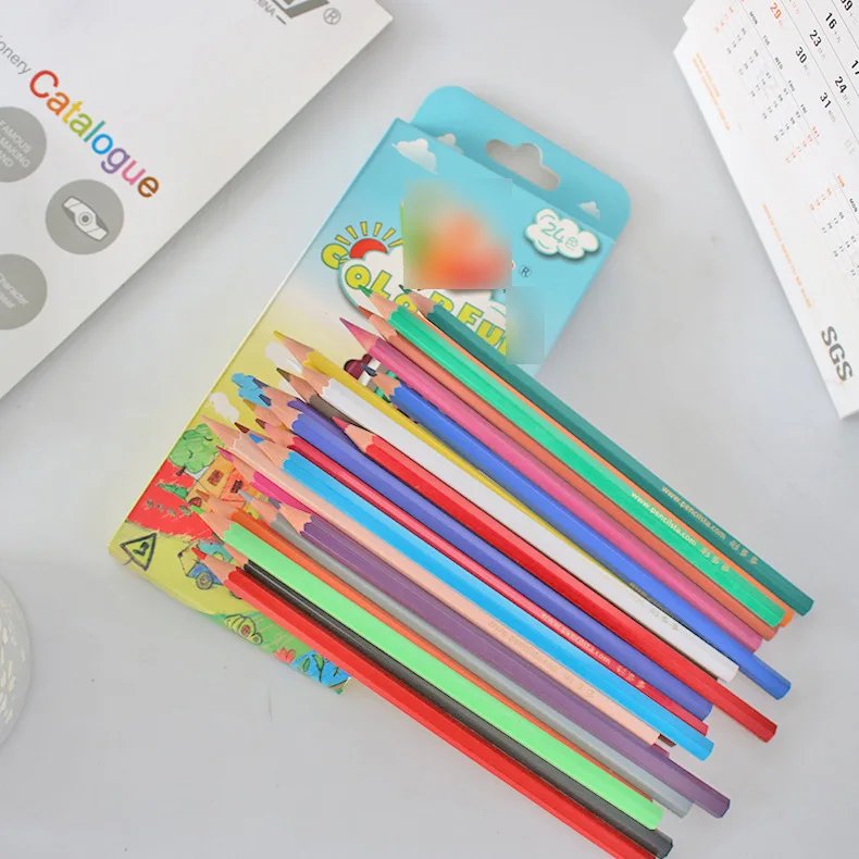 Wholesale Hot Sales Colored Pencils Multi-color Wooden Free Erasable Colour Pencil