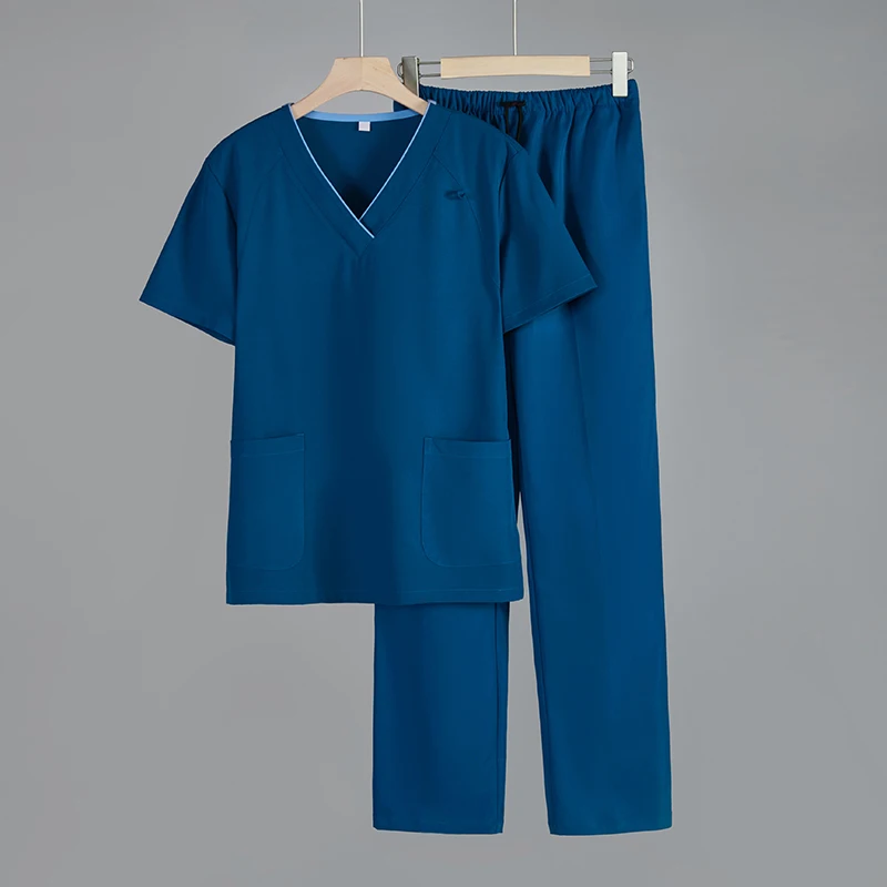 oem odm custom logo scrubs uniforms sets nurse fashionable with printed design medical uniform conjuntos de uniformes scrubs