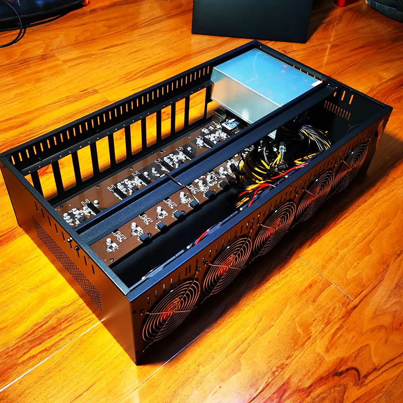 ONDA AK2980 G16 K15 B250 6 8 12 GPU слота видеокарты Rig кольцо корпуса с оперативной памятью DDR3 4 ГБ ssd 64 Гб 128 1850w 2300W блок питания