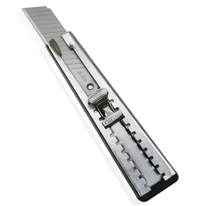 Простой нож с подходящим лезвием шириной 9 мм 18 металлический универсальный