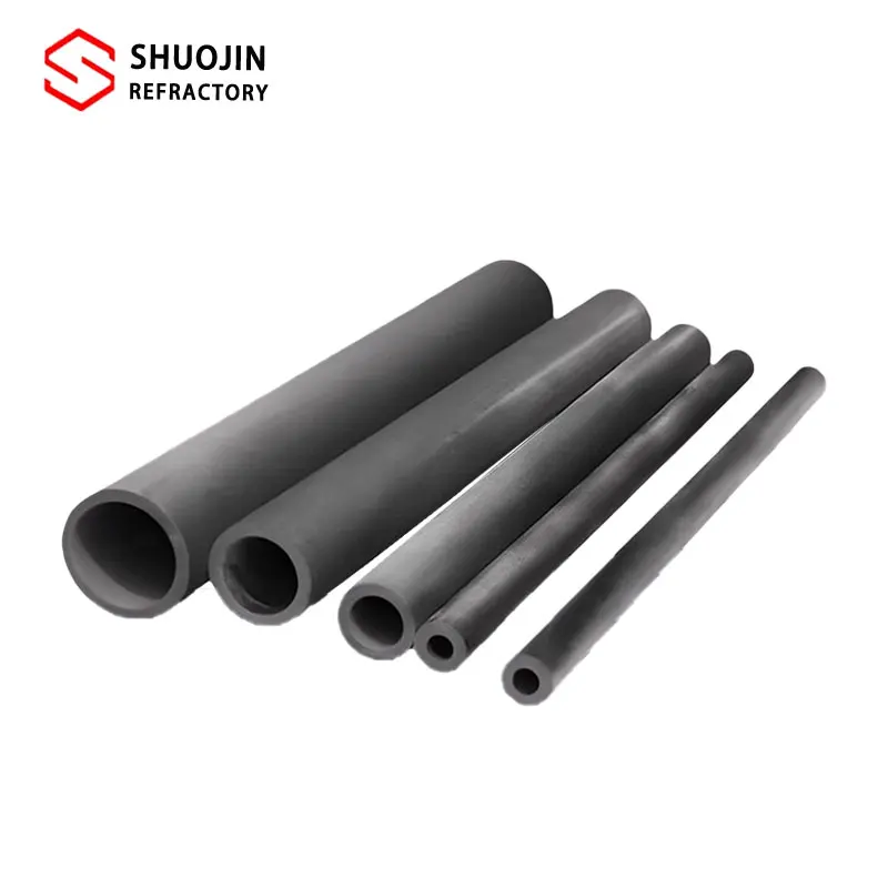 Factory direct sales custom silicon carbide tube high temperature kiln refractory material