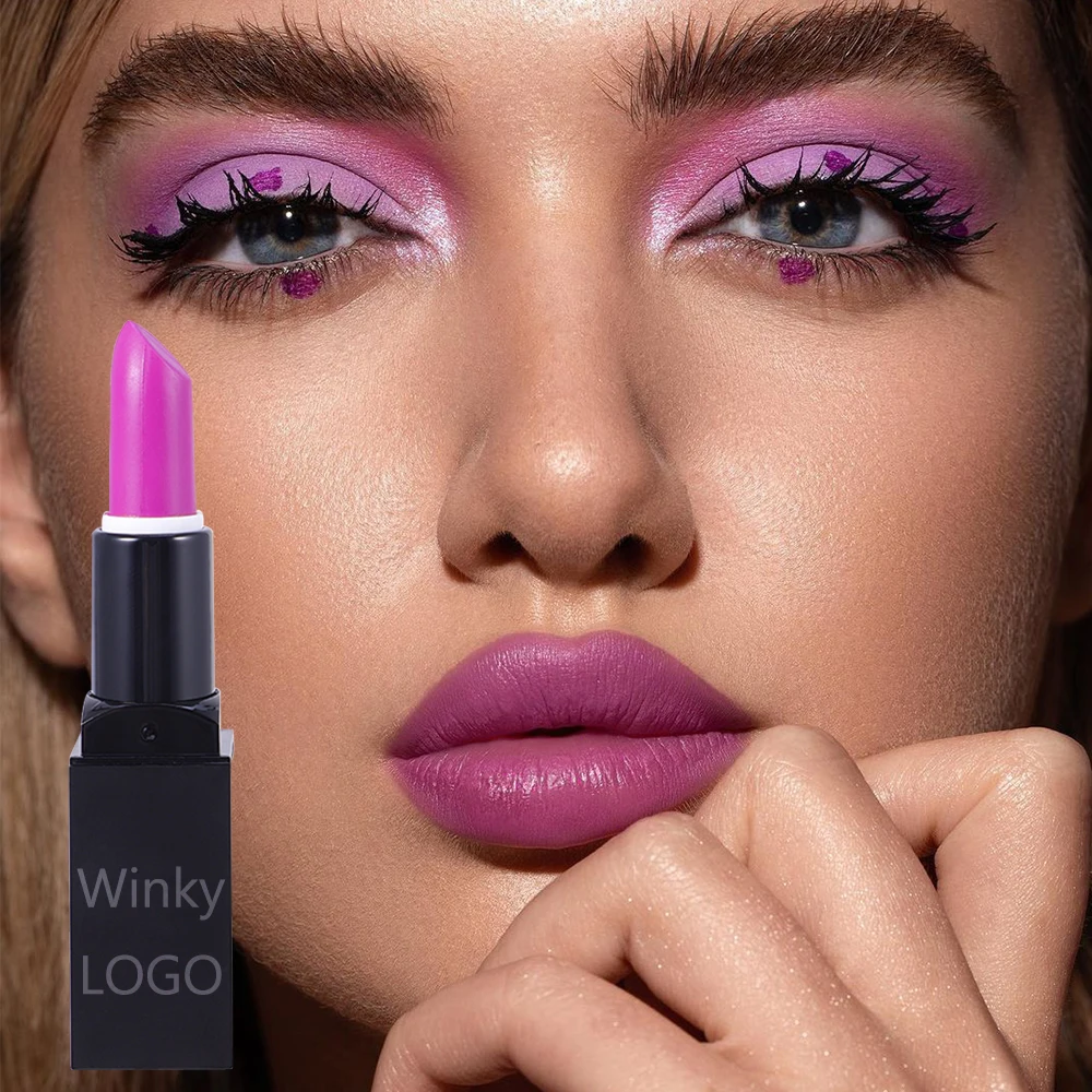 New Lipstick 2024 Wholesale Black Plastic Lipstick Tube Vegan Waterproof Long Lasting Matte Lipstick Manufacture