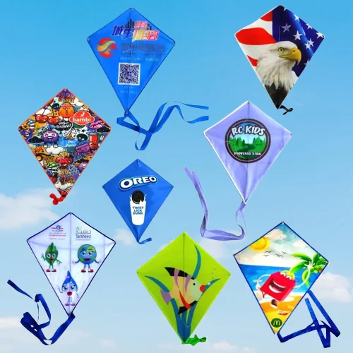 OEM/ODM LOGO Commercial Promotion Weifang kites for adults Drawing diamond custom kites Teaching Publicity kite