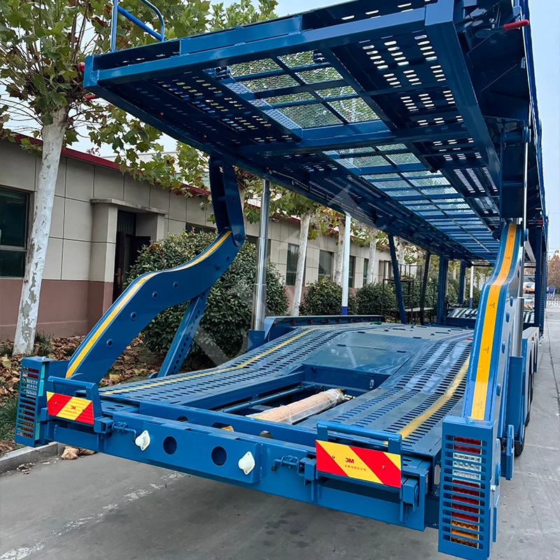 Luyi 3 Axles 8 Car 10 Car Carrier Trailer Double Deck Good Quality OTTC Certification Transport Car Truck Trailers Customizable