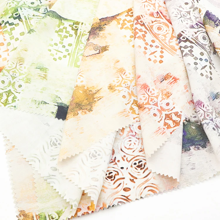 Recyceld 40s soft challis fashion floral design printed 100% rayon fabric for dress (1600320329334)