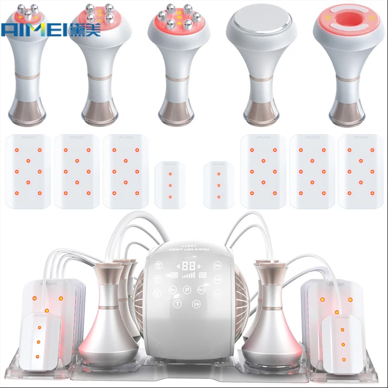 6 In 140K 80K Vacuum Cavitation System Tripolar RF Body Slimming Sculpting  Machine Lipo Laser  Equipment