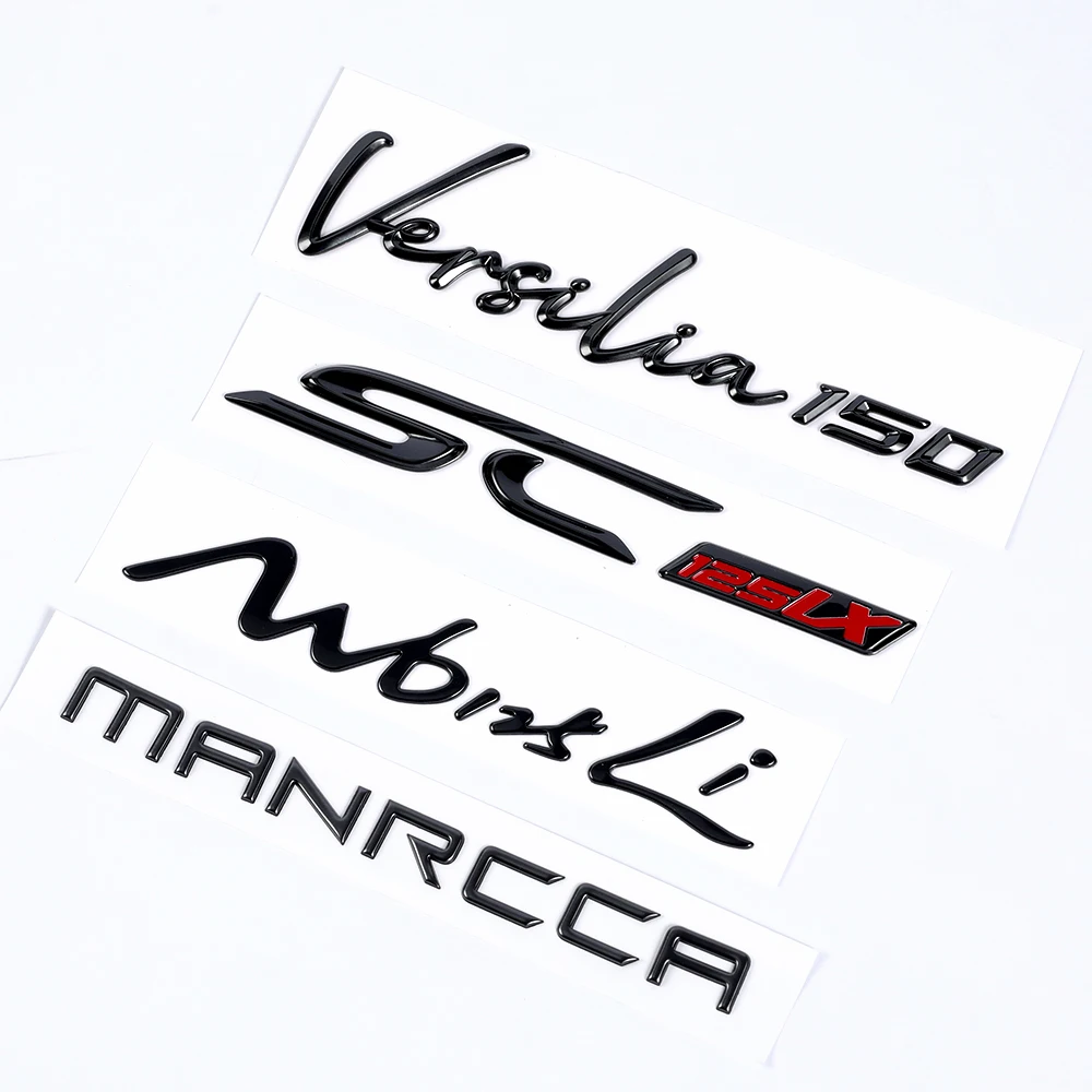Custom NMAX Letters 3d Soft Label Car Body Sticker Car Names Logos Emblems For Motorcycle