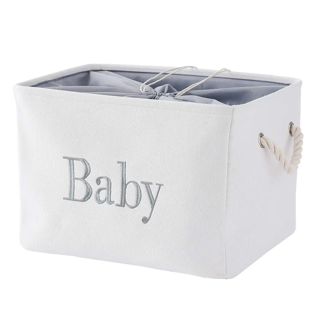 baby storage baskets of Boys Toy Bin cloth Storage Bins Toy Basket for Boys and Girls Toy Chest with Handle and Draws