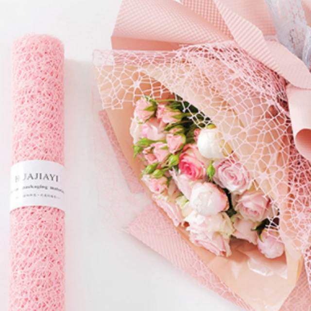 korean designer brands logo bouquet flower wrapping paper plastic waterproof florist supplies floral gift for packaging