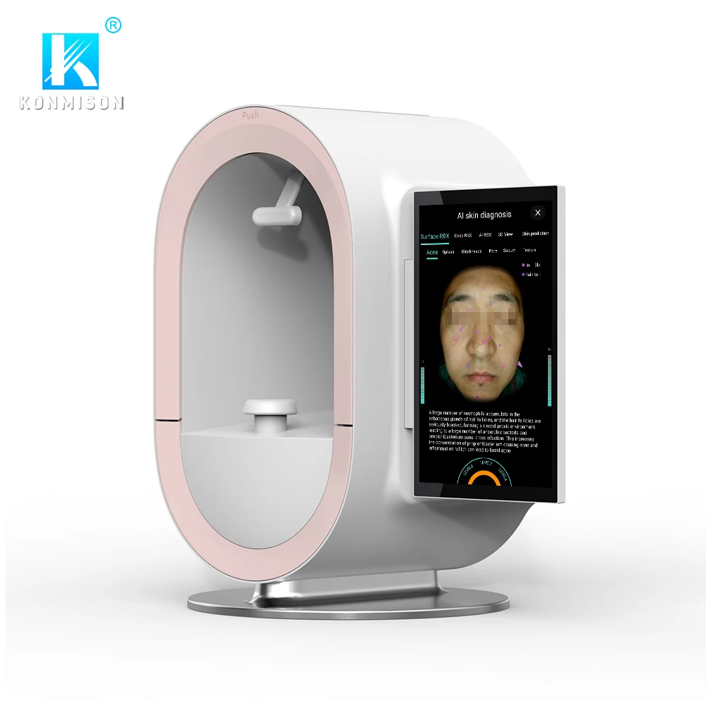 2024 Newest Shooting Display Analyzing Spa Use Facial Problem Analysis 13 Spectrum AI Skin Analyser Beauty Machine