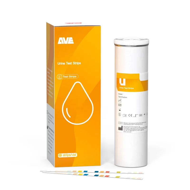 Полоски для анализа мочи 14 параметров AVE-14B