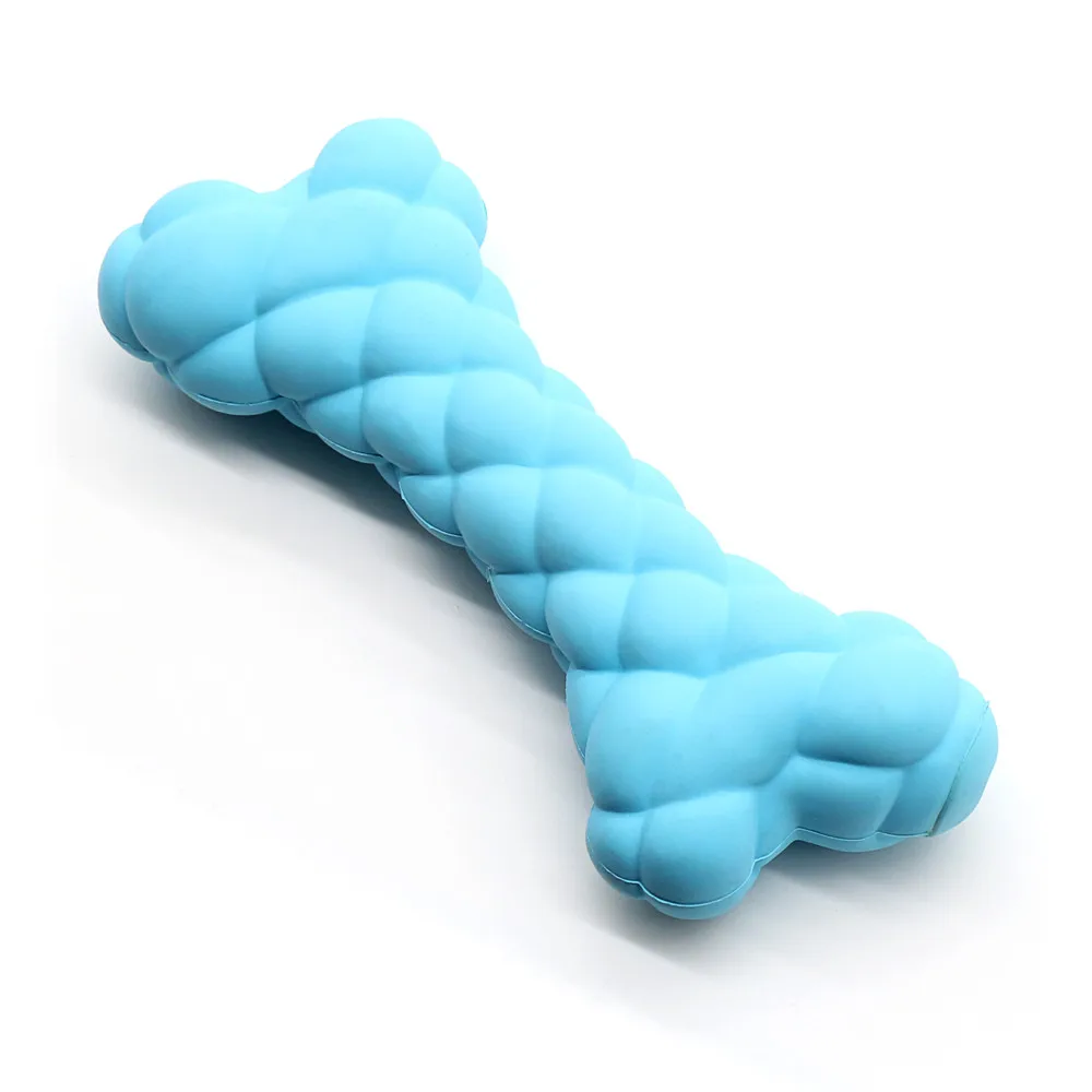  Vking Manufacturers Durable Soft Natural Rubber Squeaky Dumbbell Bubble Bone Pet Chew Dog