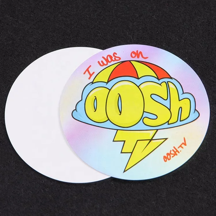 Wholesale Custom Logo Die Cut Sticker Sheets Vinyl Holographic Printing Paper Label Hologram Sticker for Gifts