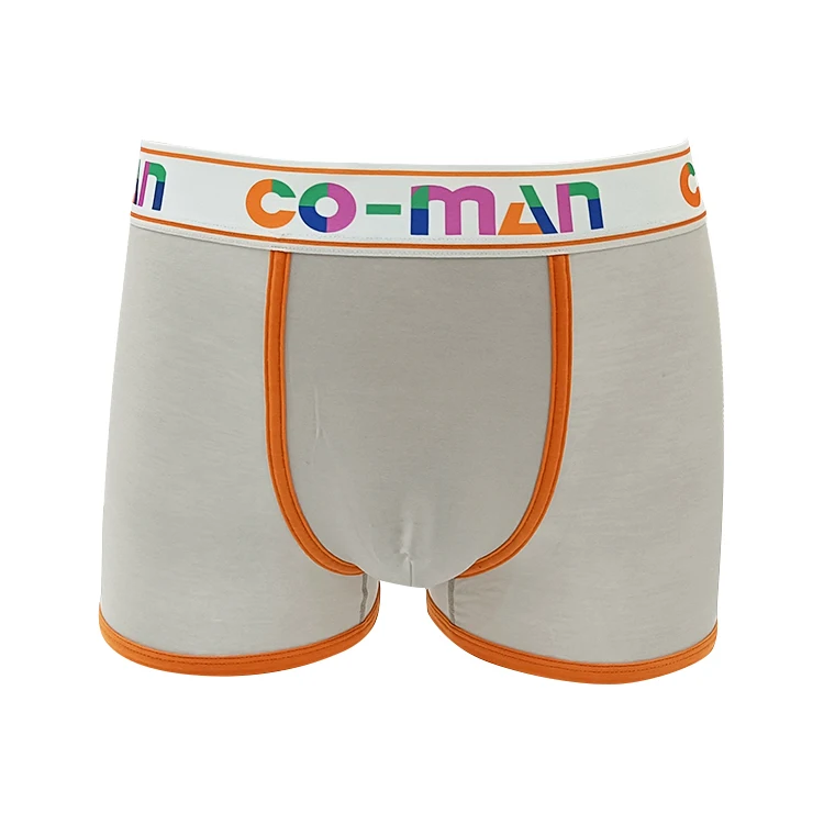 Custom Colorful Logo High Quality Solid Cotton Mens Summer Underwear Boxers Men Boxer Brief