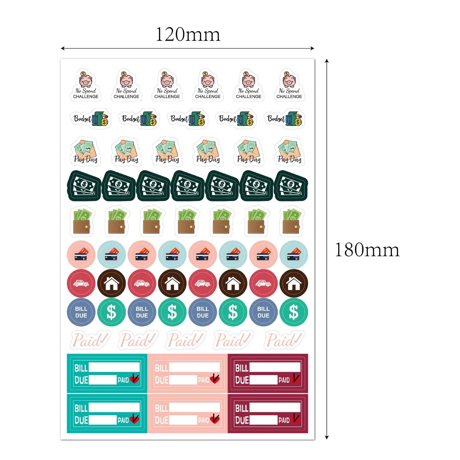 Monthly Weekly daily Planner Sticker Scrapbooking Calendar Decorating Aesthetic Sticker Vacation Journaling Unique Stickers pack