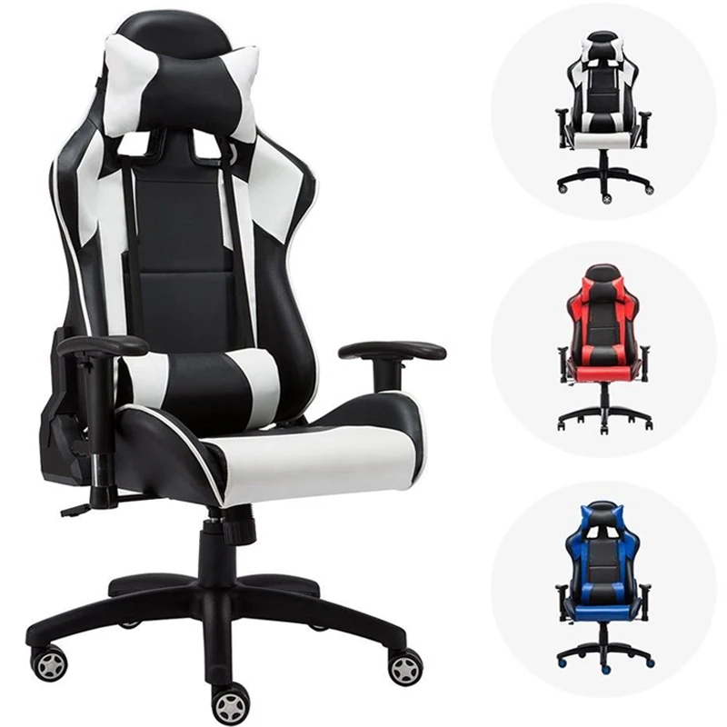 
Anji lounge PC gaming chair Custom Adjustable Swivel PU Leather Gamer Computer Silla Chair 