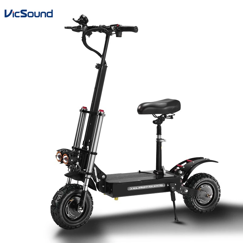 US EU Warehouse Powerful Dual Motor 85Km/h 100KM Scooters Off Road Foldable 11 Inch Fat Tire Electrical 5600W Electric Scooter