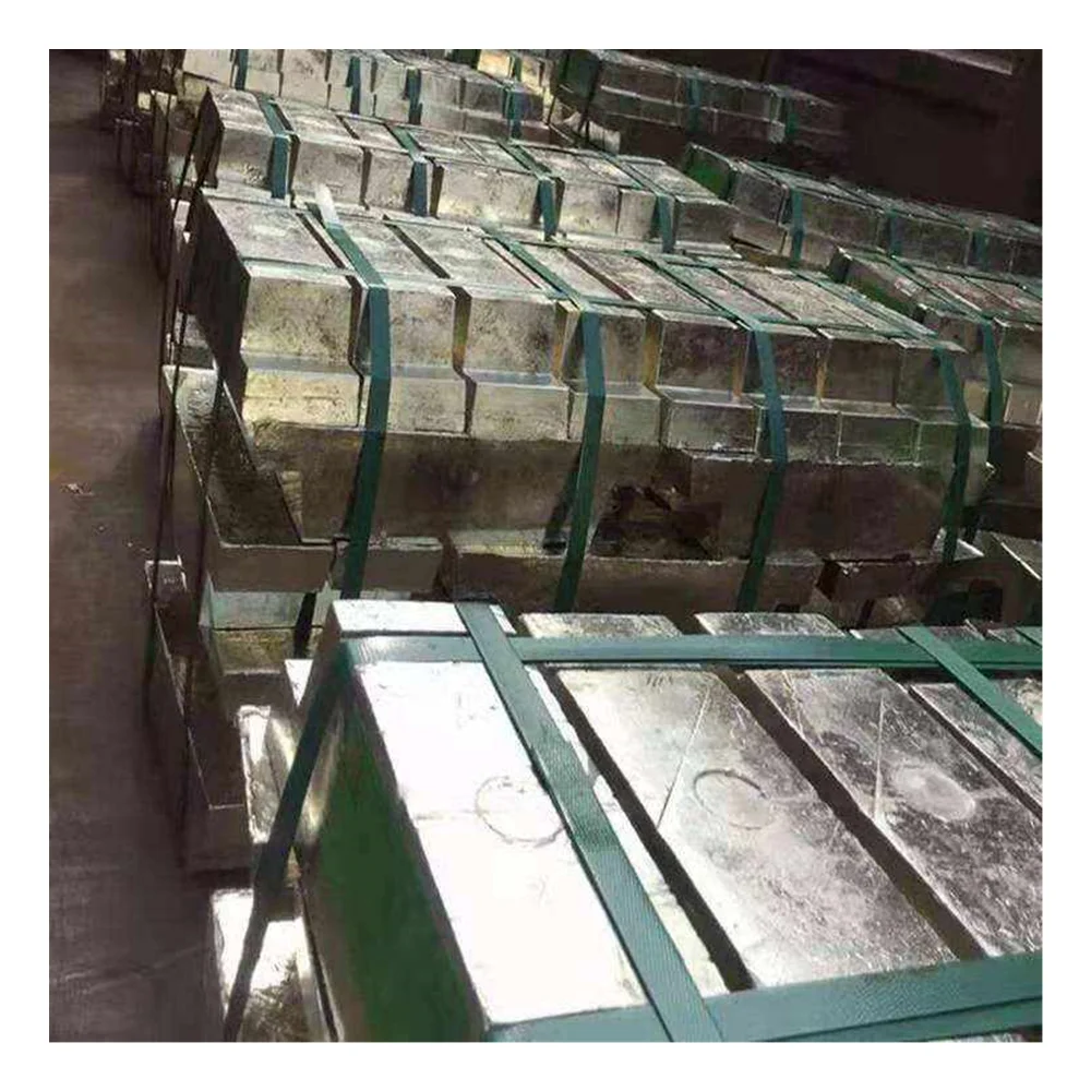 Цинковые металлические слитки чистые цинковые 99.99% 99.995% низкая