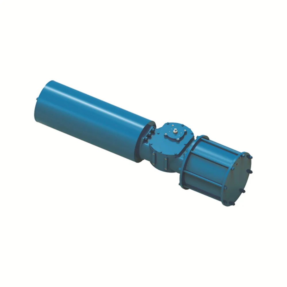 Pneumatic actuator with handwheel straight stroke single acting valve