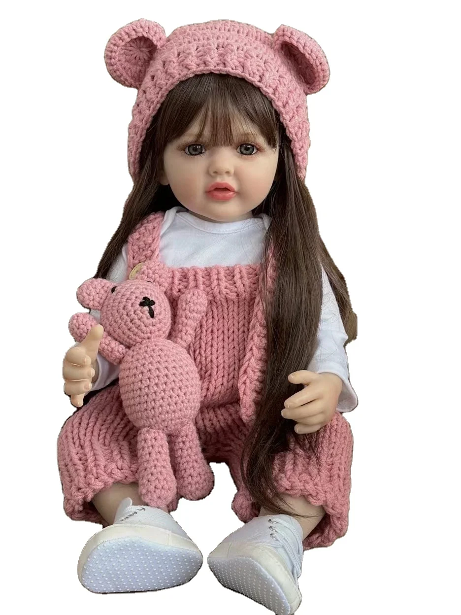 22Inch Cheap 55CM Top Selling Toys Soft Real Alive Full Body Kits Toddler With Silicone Reborn Baby Dolls for Girls