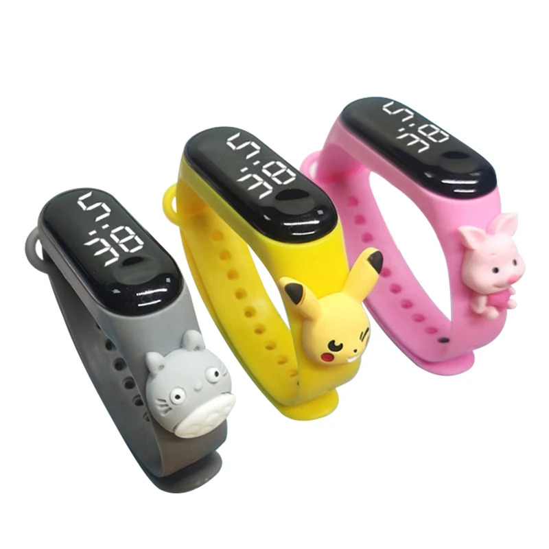 Hot Superhero Watch For Kids Lovely Cartoon bracelet LED cartoon figures Christmas children digital students fashion watch&