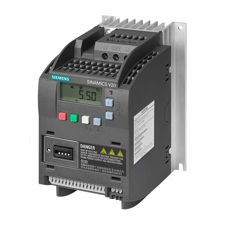 Siemens inverter series 6SL3210-5BE13-7UV0 0.37KW SINAMICS V20 380-480V 3AC Frequency converter