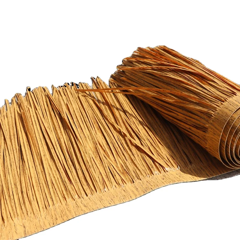 Оптовая Продажа с фабрики, экологически устойчивая огнестойкая ПВХ соломенная крыша, синтетическая пластиковая искусственная соломенная черепица