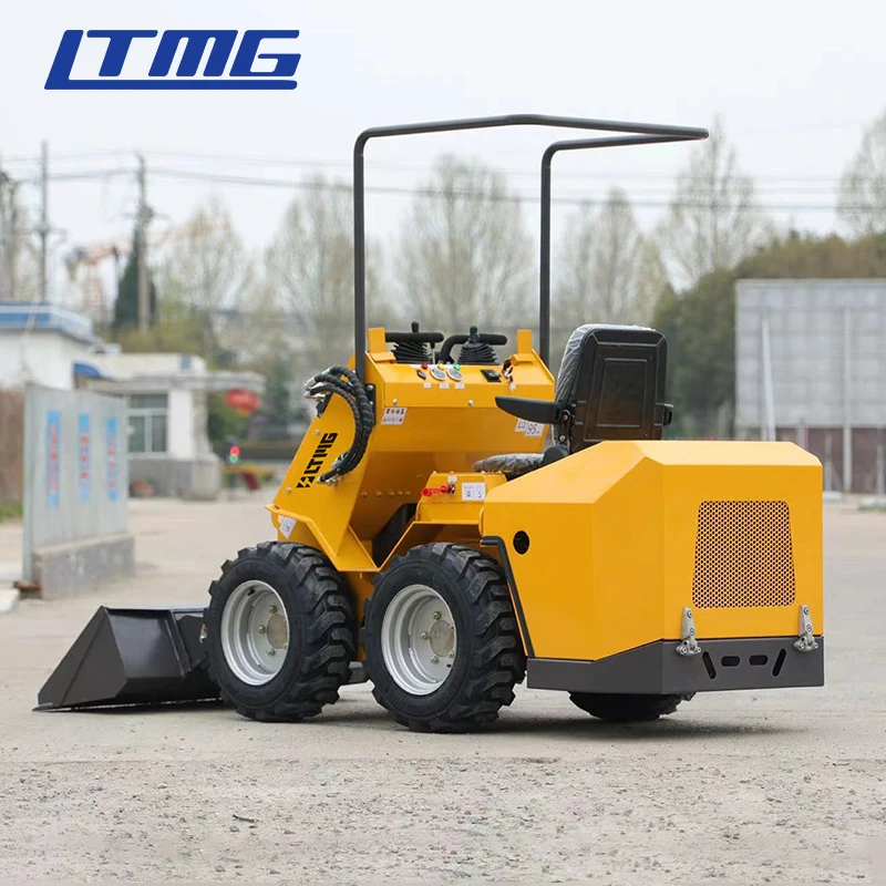 LTMG New Release Model mini skid steer loader wheel seated loader 230kg skid steer loader with seat