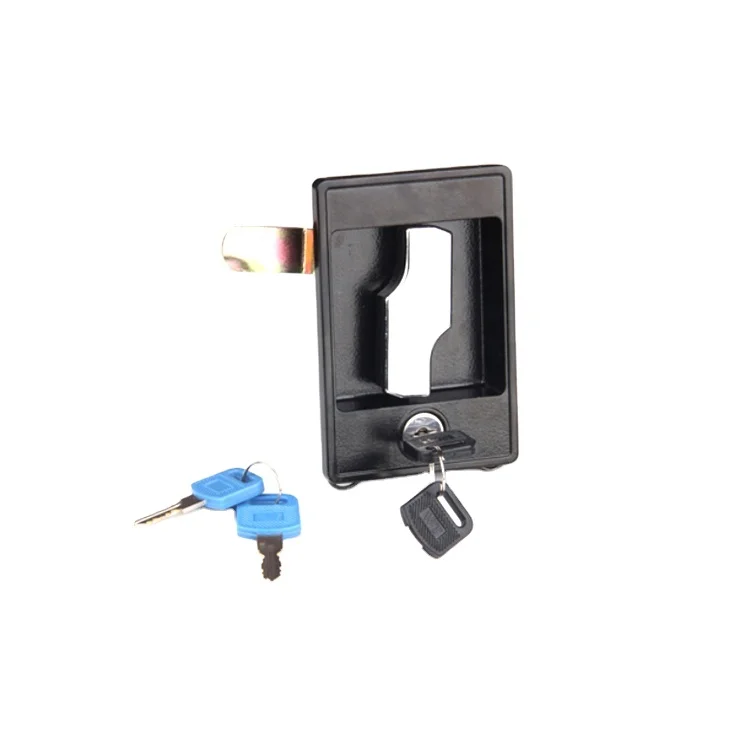 9790 Wt Top Quality Zinc Alloy Blade Push lock Black Steel Almirah cupboard door locks