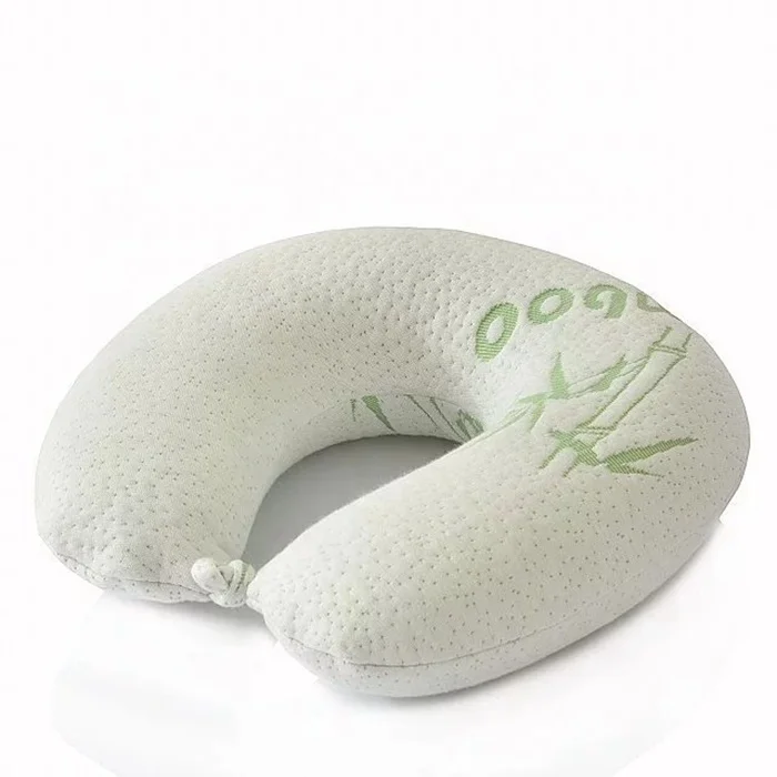 U Shape Bamboo Neck Support Pillow Memory Foam Neck Pillows