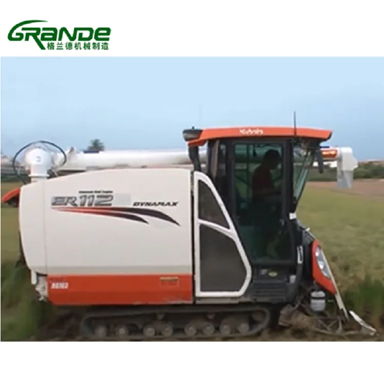 Used japan harvester second hand 112HP Kubota Paddy Rice Combine Harvester