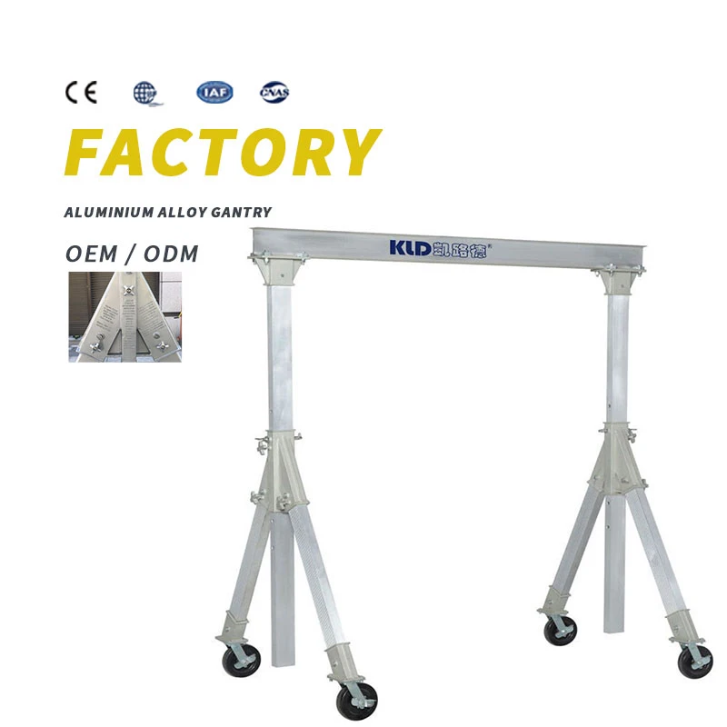 Factory direct sales aluminium mobile gantry cranes with good after-sales and high quality