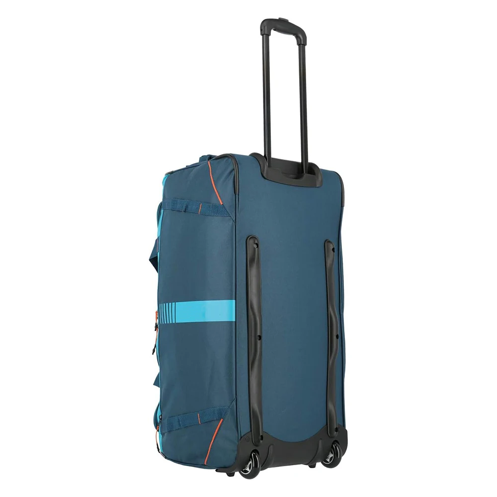 Unisex 86L Nylon Oxford Trolley Luggage Bag Cool Design Wheeled Multi-Pocket Zipper Closure Durable Large Custom Travelers