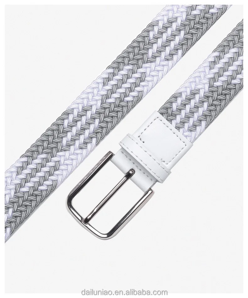 Low Price ladies leather branded belt Fashionable and casual knitted fabric dress belts for women