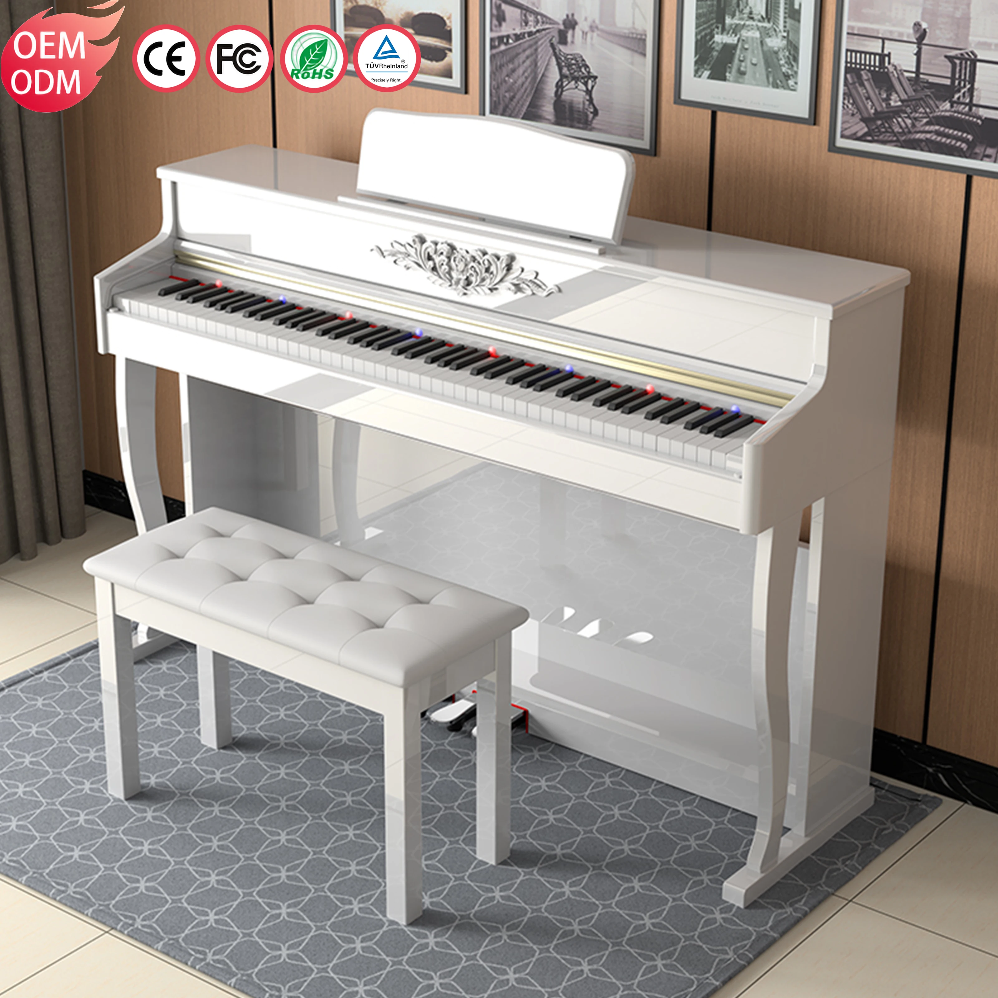 KIMFBAY controller piano 88 keys electric piano professionnel piano studio