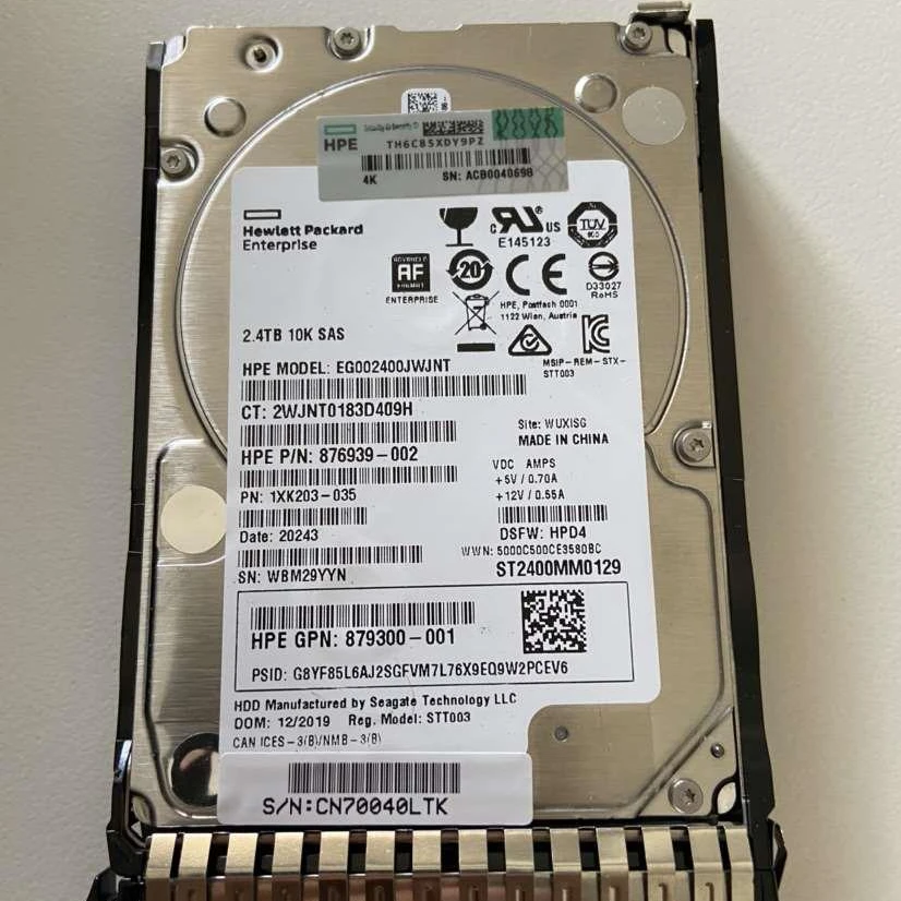 881457-B21 876939-002 879300-001 881507-001 аккумулятор большой емкости 2 4 TB 10k RPM 2.5in DS SAS-12G SC предприятие жесткого диска G9 G10