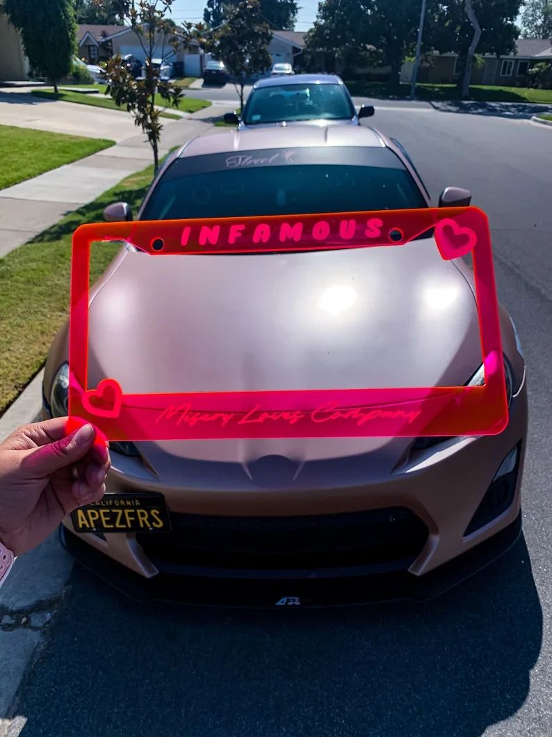 High Quality Car Number License Plate Frame Wholesale Car License Plate Frame Custom License Frames