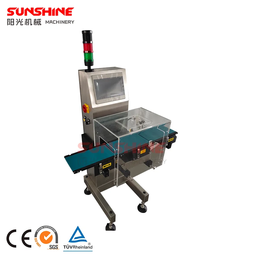 Automatic high speed  dynamic check weighing scale conveyor belt weighers machine with sorting and culling function