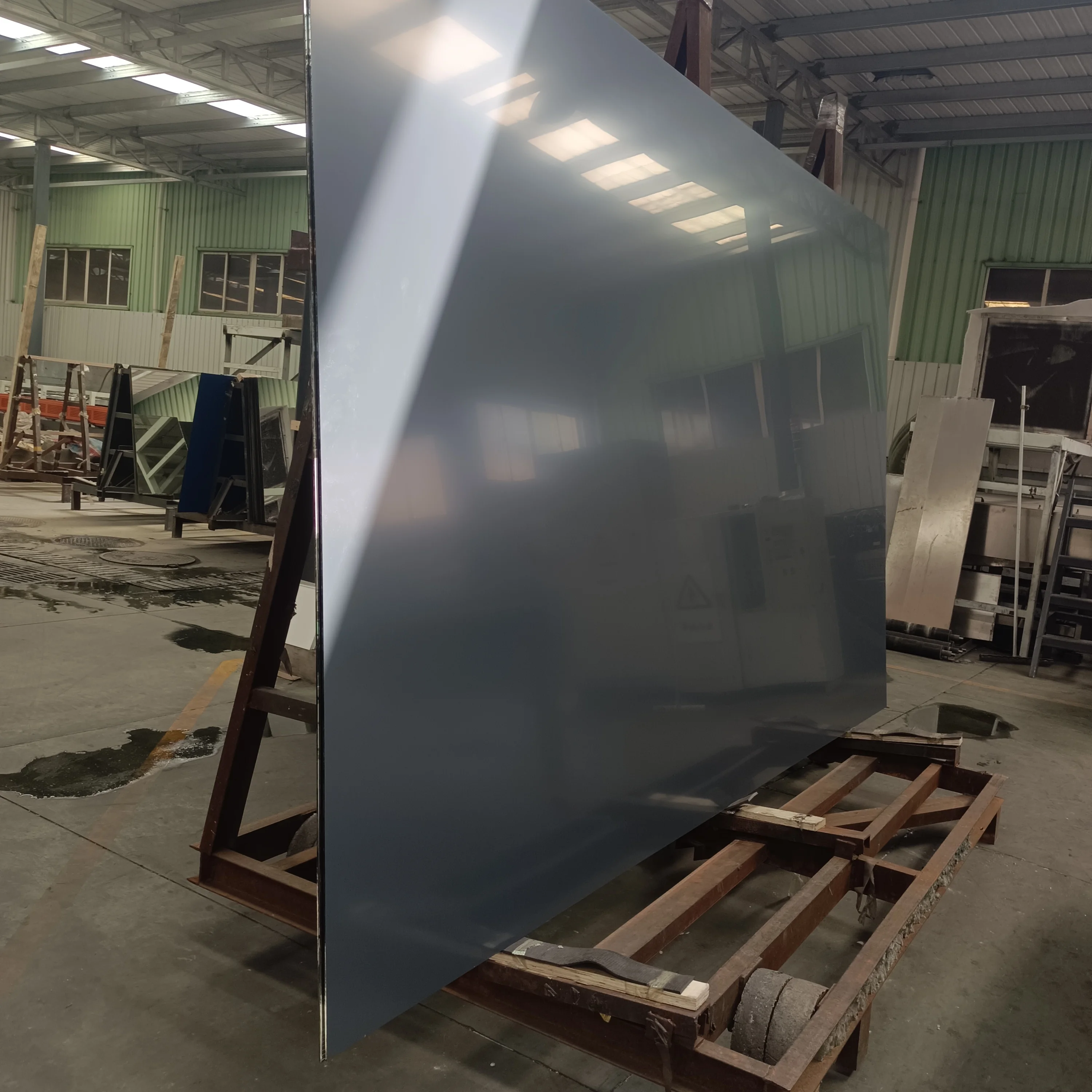 wholesale 3.6mm 24x36 flat pink tinted plain Large  polished silver aluminum mirrors plate used for gym plain mirror sheet