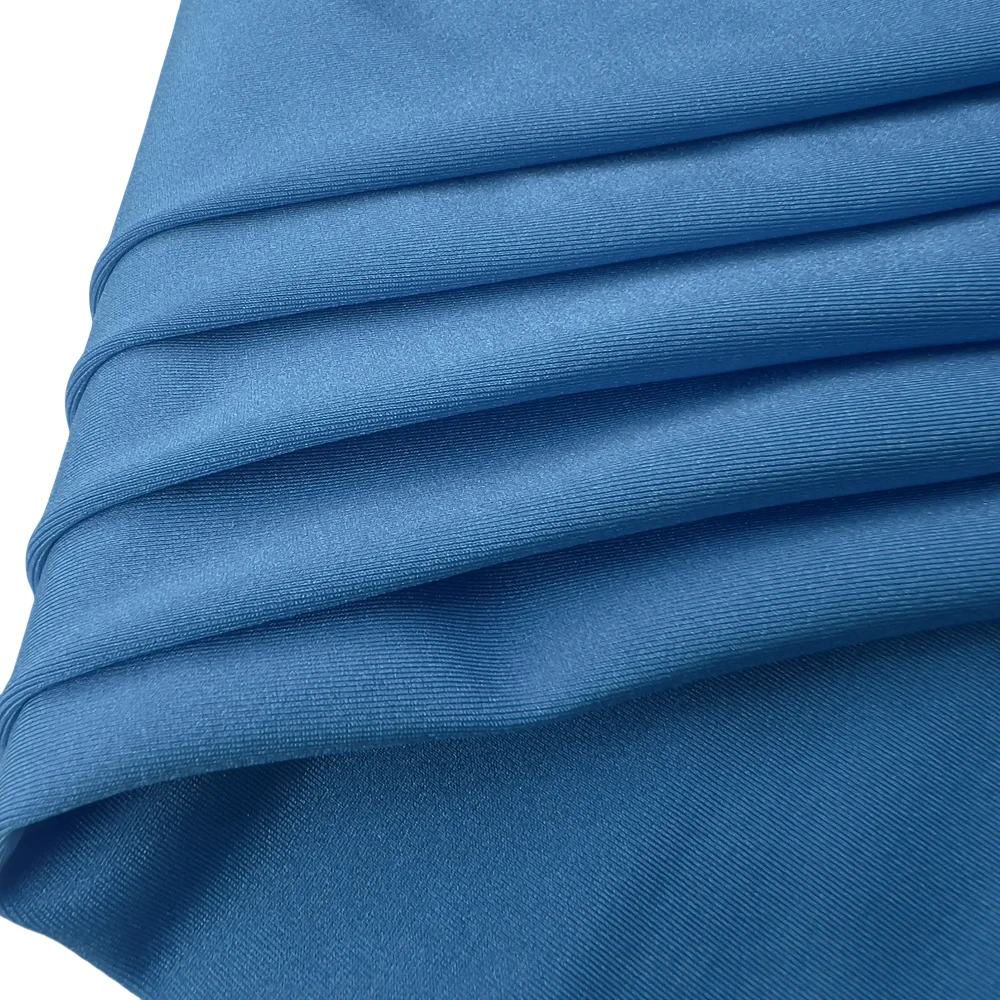 Multi-Specification Elastic Nylon Spandex Fabric for Swimwear Four Sided Glossy Sports Stretch Soft Hand Feel Dresses Sportswear