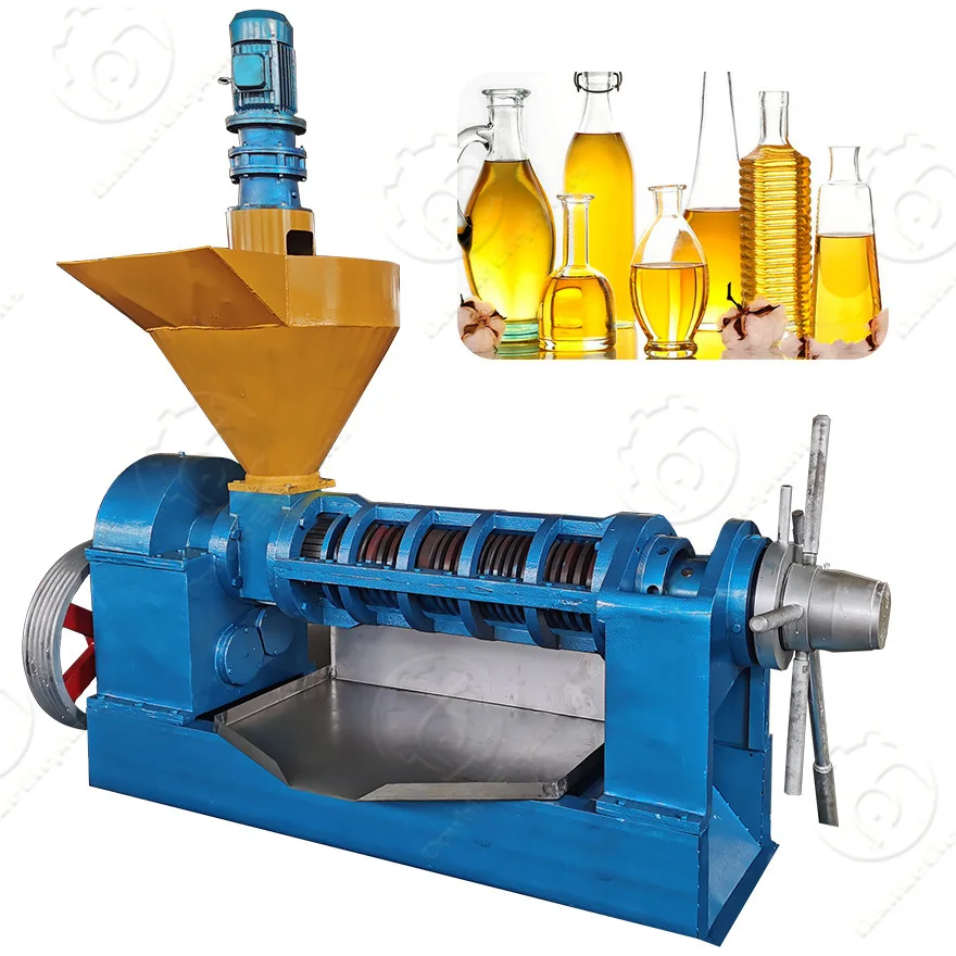 6YL200 Big screw press Soybean rapeseed groundnut coconut cold oil mill expeller machine