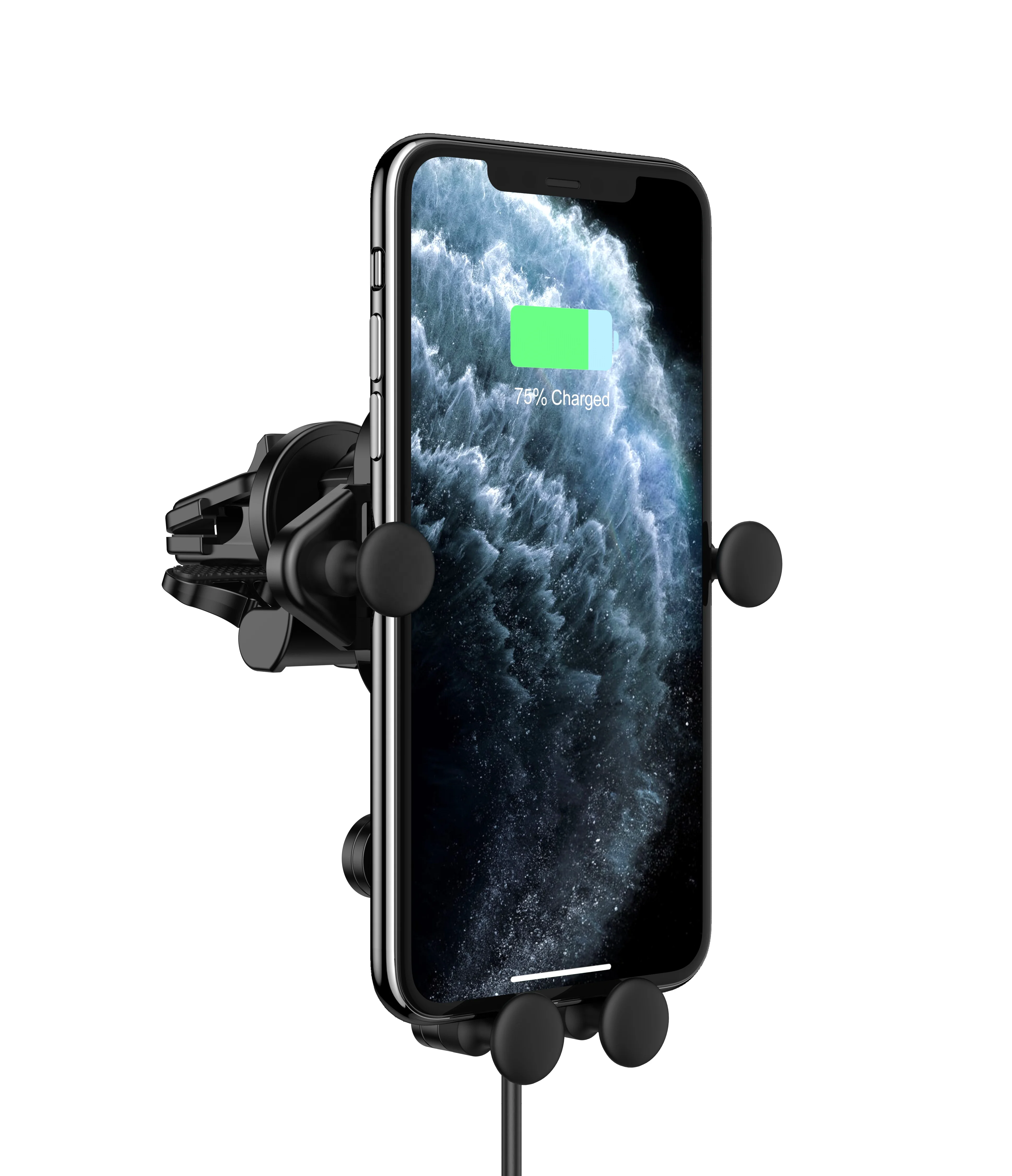 2022 Top Selling Product Mini Smart Sensor Car 15W Fast Wireless Charger Holder for iPhone Samsaung use QC2.0 or QC3.0 adapter