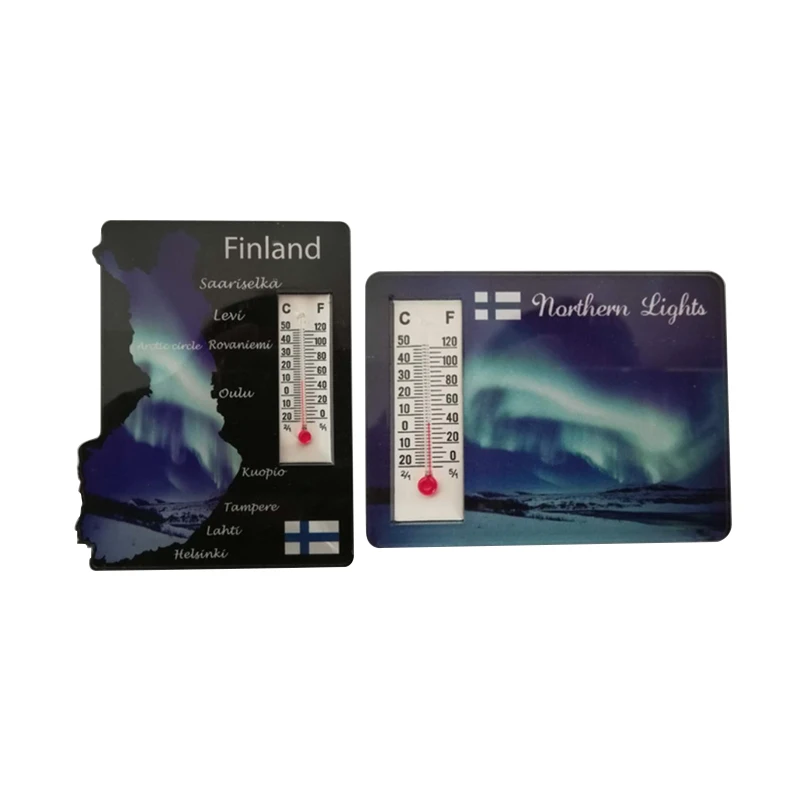 Customized Advertising Thermometer refrigerator sticker Gift thermometer fridge magnet