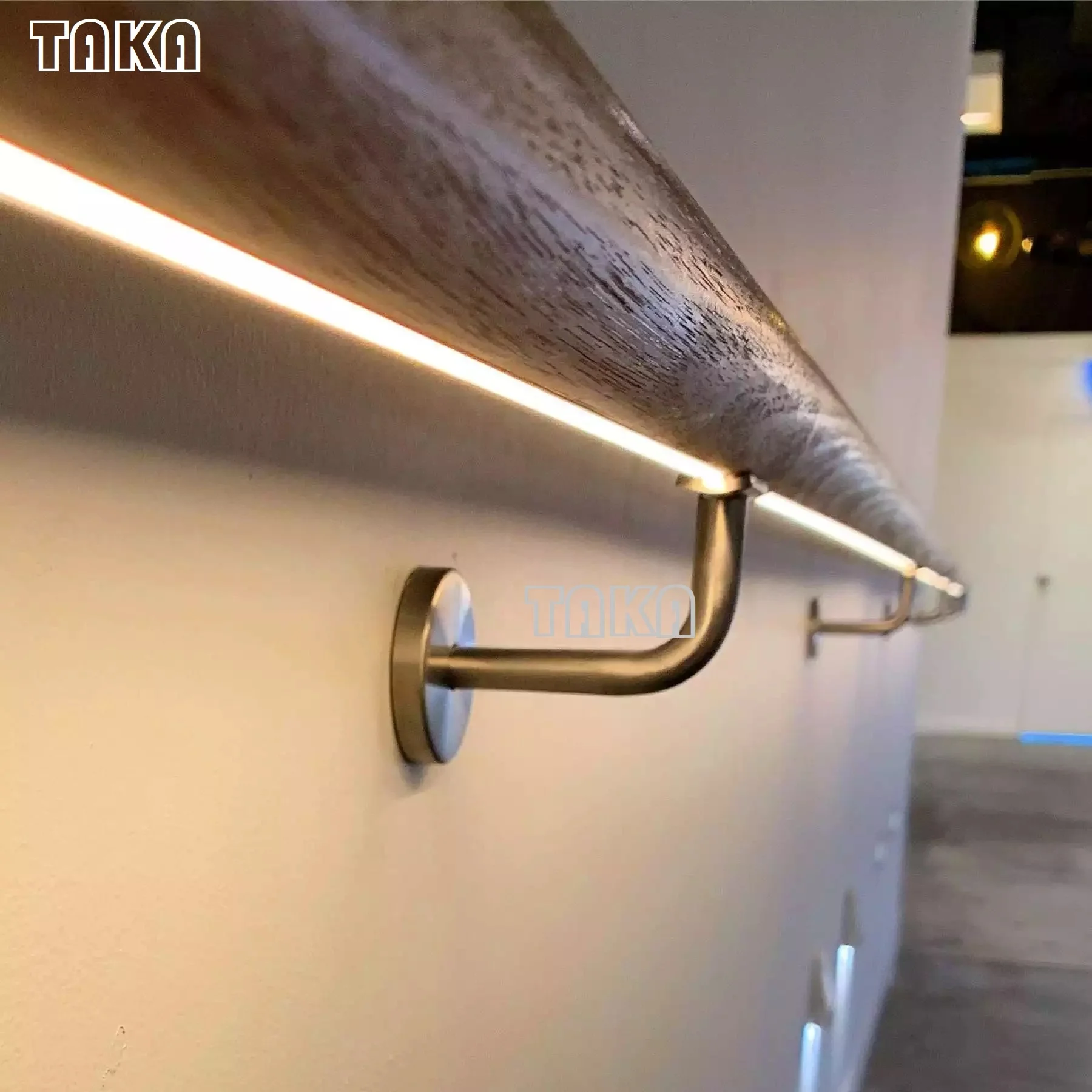 Led Light  with Wood Handrail