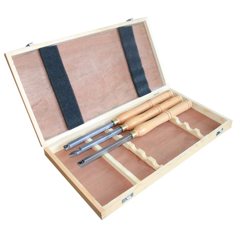 Wood Turning tool Carbide Tipped Working Lathe Tools Combo Set Include Finisher Rougher Detailer For Pen Bowl Making,Set Of 3