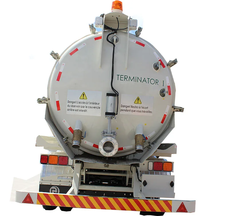 Tri-Axle Stainless Steel 22000 Litres Sewage Vacuum Suction Tanker Semi Trailer